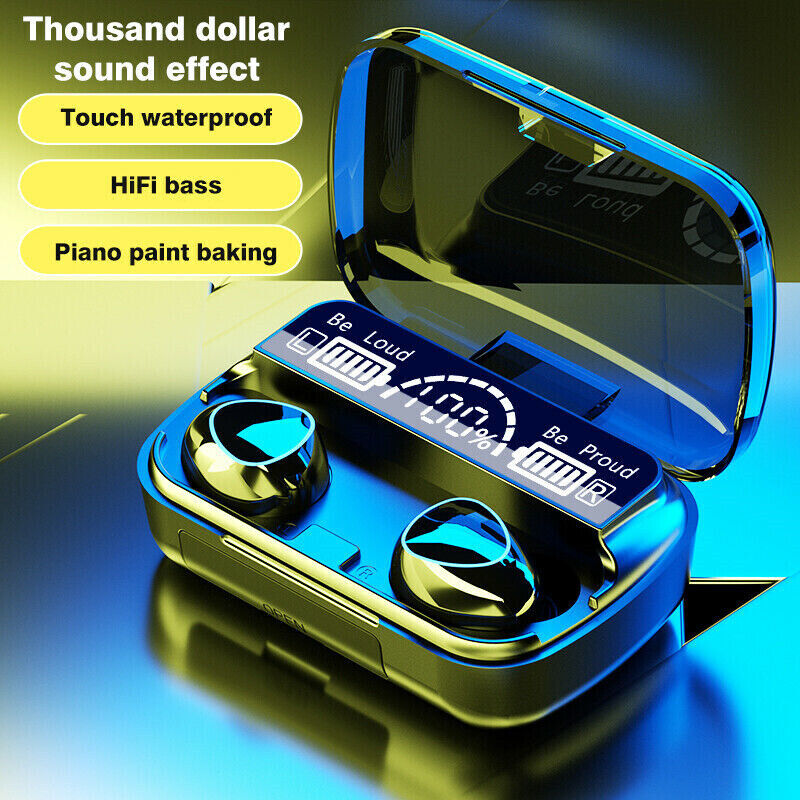 IPX7 Waterproof TWS Earbuds — Bluetooth 5.1 LED Display Touch Control Hi-Fi