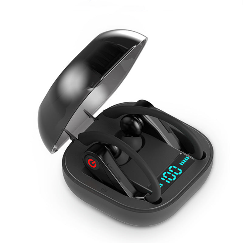 Wireless Bluetooth Headset with Subwoofer Bass — Single Ear Earpiece 10Hr Battery