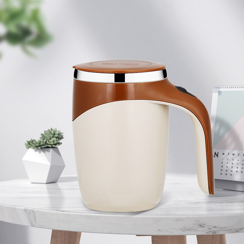 Self-Stirring Magnetic Travel Mug — 304 Stainless Steel USB Rechargeable Cup