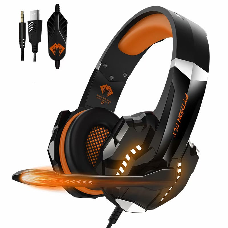 Wired USB Gaming Headset — 50mm Moving Coil 110dB with Mic 3m Braided Cable