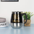Self-Stirring Coffee Mug 400ml — Electric Auto-Mix Stainless Steel Cup with Handle