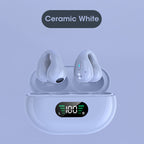 Écouteurs à conduction osseuse Q80 Ear Clip — Stéréo à oreille libre Bluetooth 5.3