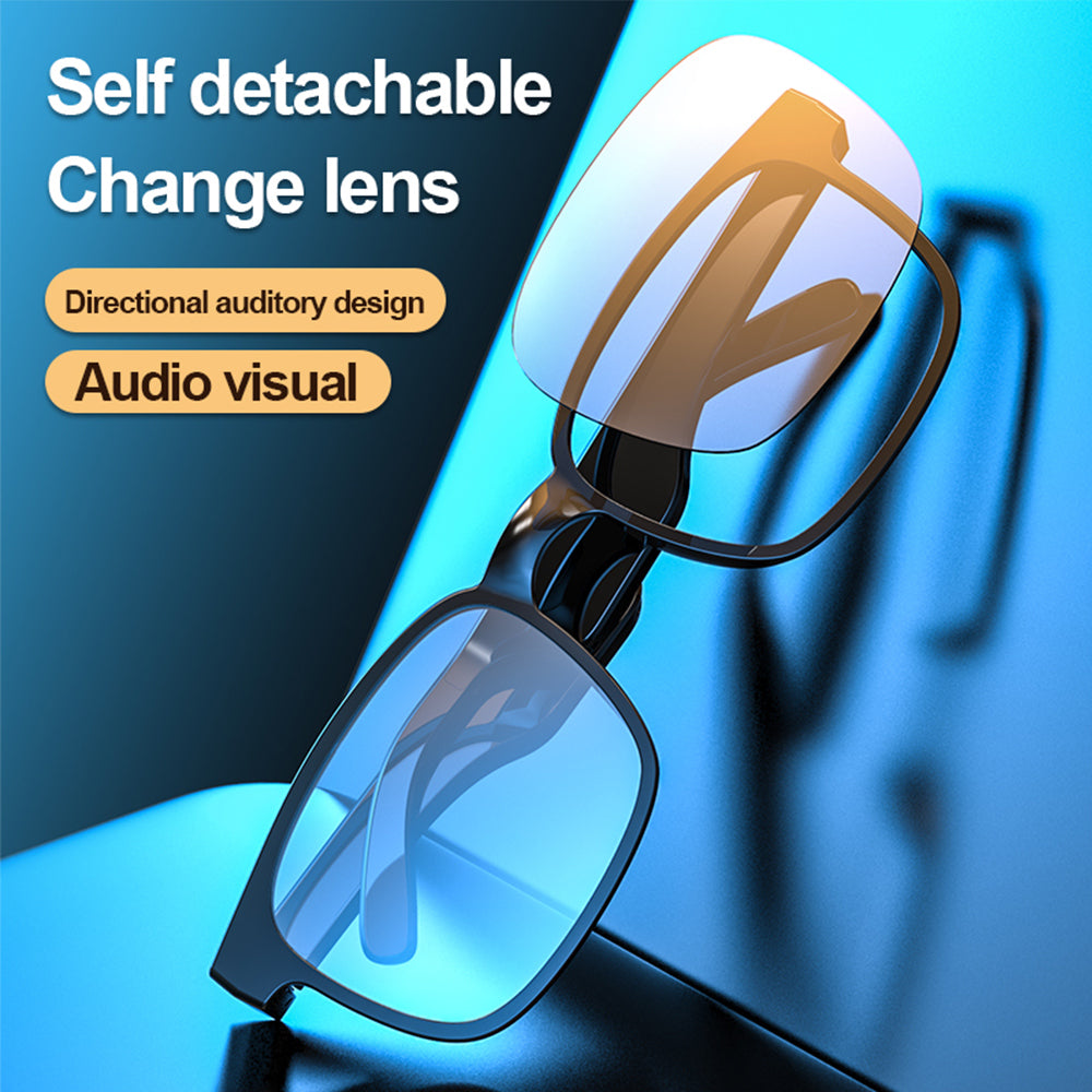 Bluetooth Sports Sunglasses — Open-Ear Wireless Audio 6-8Hr Waterproof Bluetooth 5.0