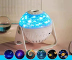 Galaxy Star Projector Night Light — Bedroom Projector with Colour Discs & Bluetooth