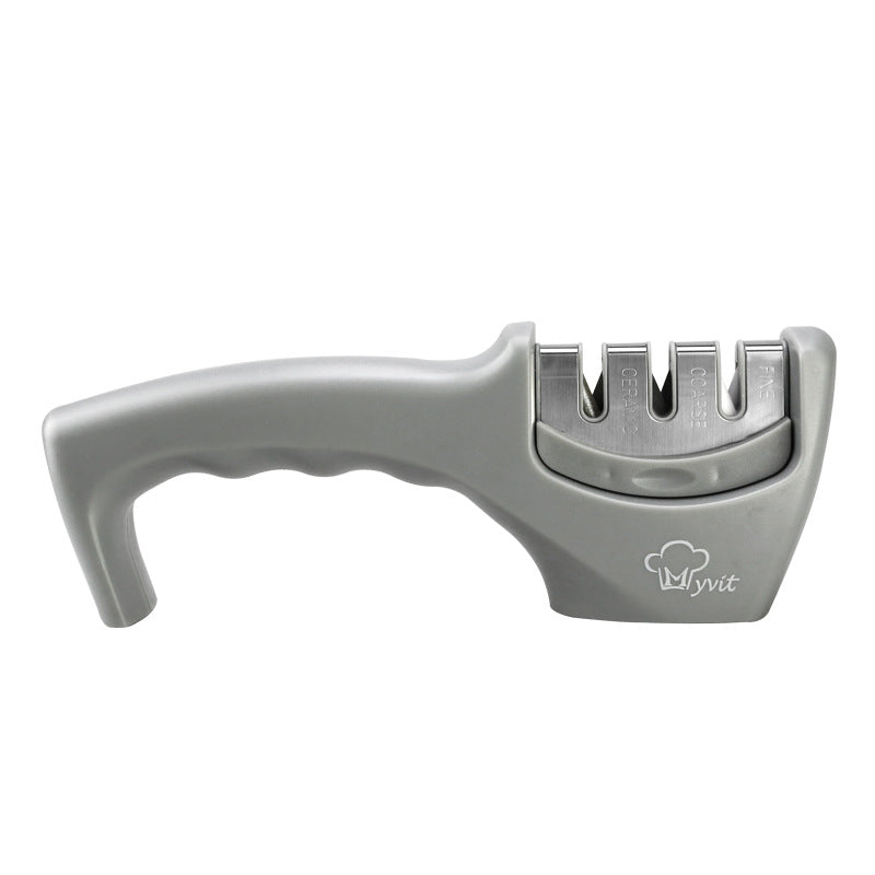 Diamond Tungsten Pull-Through Knife Sharpener — Stainless Steel Kitchen Tool