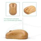 Bamboo Wireless Keyboard & Mouse Set — Natural Wood Eco-Friendly USB Combo