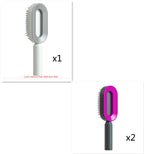 Self-Cleaning Hairbrush with 3D Air Cushion — Detangling Scalp Massage Brush