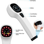 Handheld Red Light Therapy Device — Infrared Pain Relief 4×808nm & 12×650nm