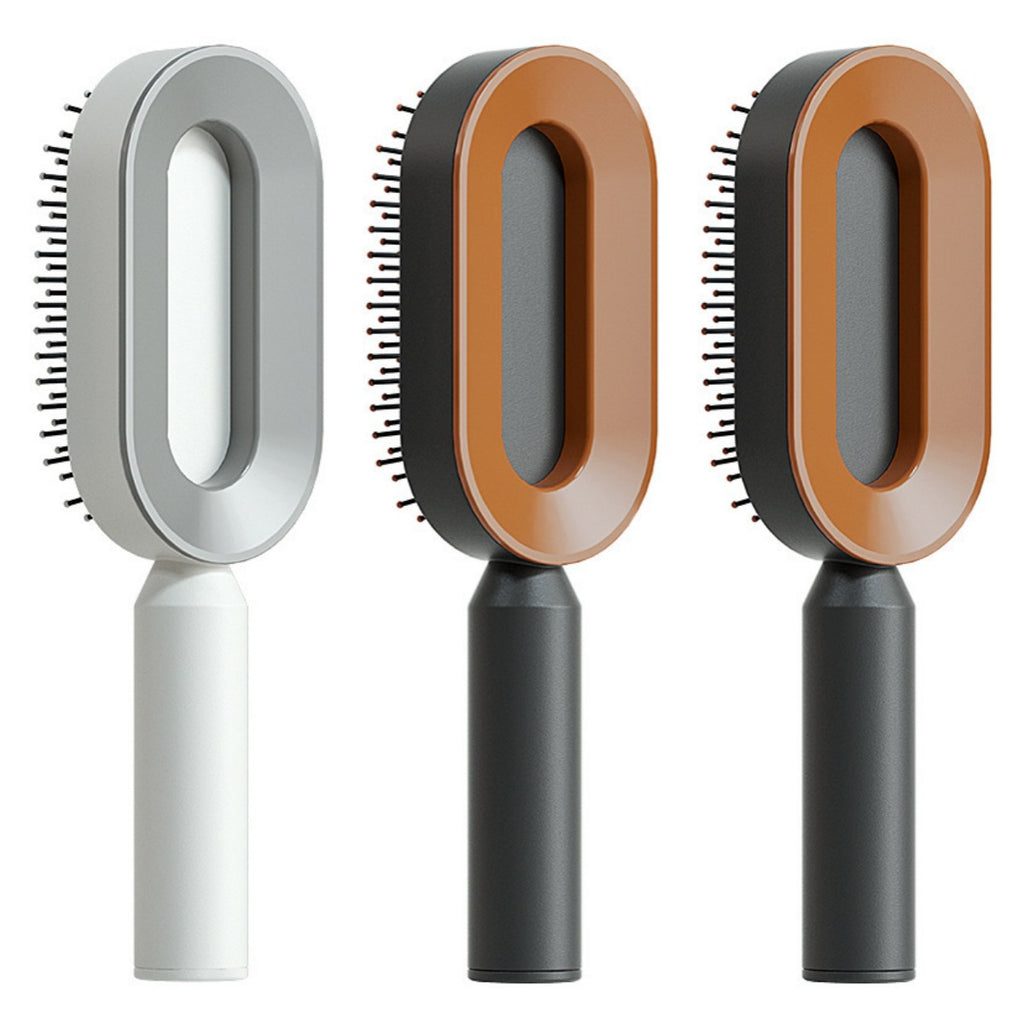 Self-Cleaning Hairbrush with 3D Air Cushion — Detangling Scalp Massage Brush