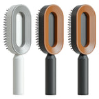 Self-Cleaning Hairbrush with 3D Air Cushion — Detangling Scalp Massage Brush