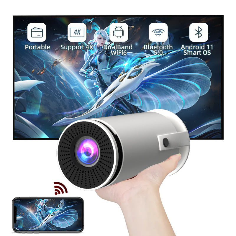 HY300 Android Smart Mini Projector 720p — 120 ANSI Lumens Home Cinema EU/US Plug