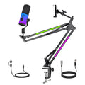 ZX777 RGB Moving Coil Microphone — USB & XLR Dual-Mode with Noise Reduction