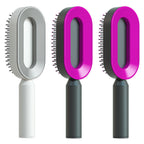 Self-Cleaning Hairbrush with 3D Air Cushion — Detangling Scalp Massage Brush
