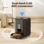 Smart Automatic Cat Feeder with WiFi & Timer — Quantitative Pet Food Dispenser
