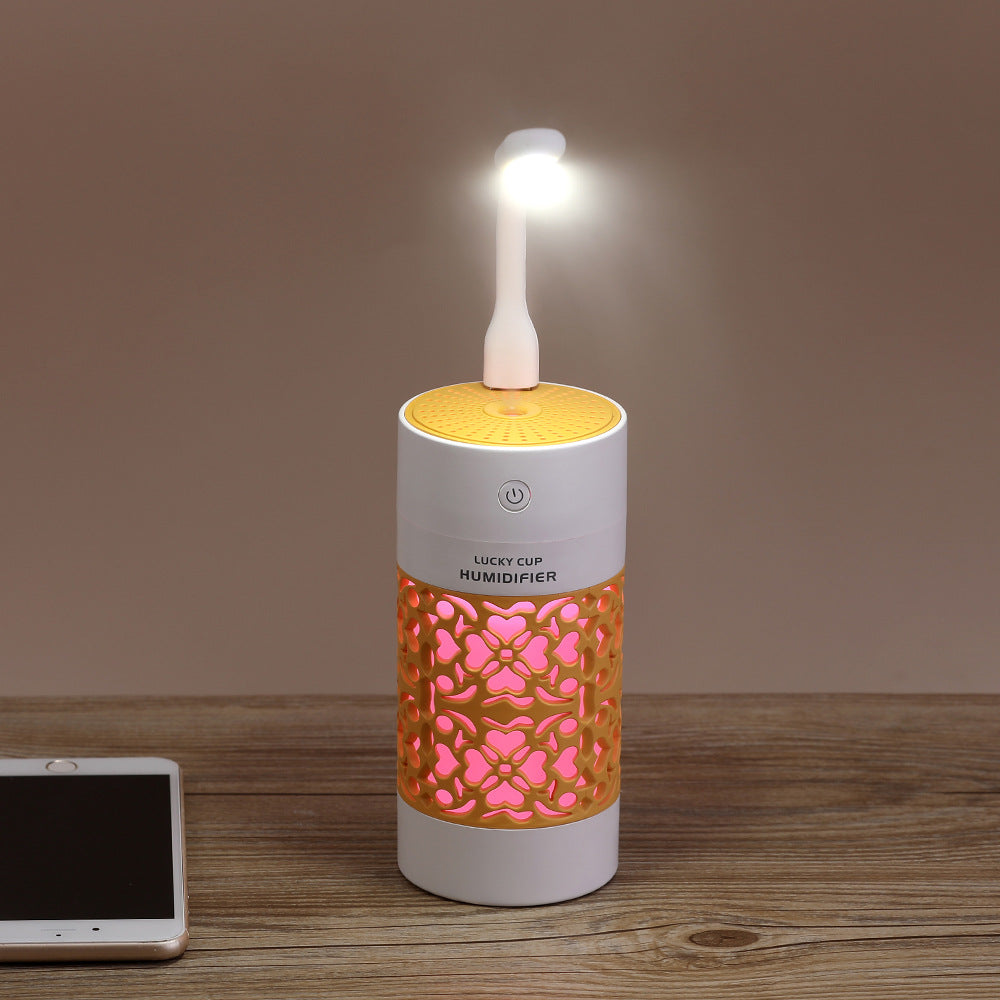Lucky Mini USB Humidifier — 250ml Portable Desk Humidifier 2 Speed Settings