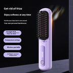 Cordless Ionic Hair Straightener Comb — Lightweight Wireless Styling Tool