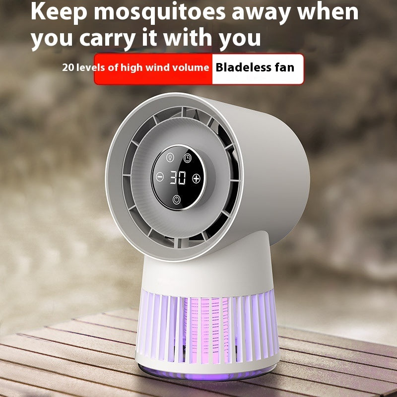 3-in-1 USB Mosquito Killer Fan & Night Light — Rechargeable 2400–8000mAh