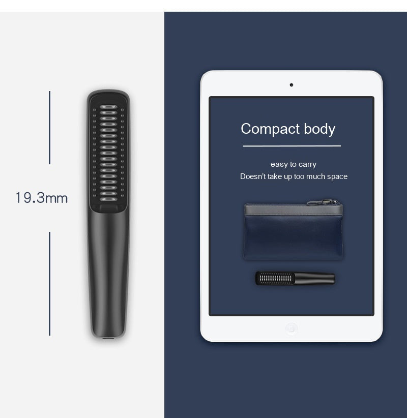 Wireless Ionic Hair Straightener Comb — USB-C Rechargeable 2600mAh Styling Tool