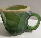 Mineral Crystal Effect Resin Coffee Mug 400ml — Decorative Handle Cup Gift