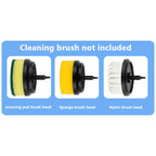 Electric Cleaning Brush Set — Rechargeable Multifunctional Scrubber 3 Brush Heads
