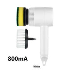 Electric Cleaning Brush Set — Rechargeable Multifunctional Scrubber 3 Brush Heads