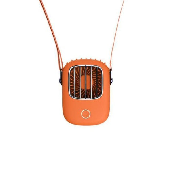 Portable Neck Fan with Lanyard — 1800mAh USB Rechargeable 3-Speed Silent Fan