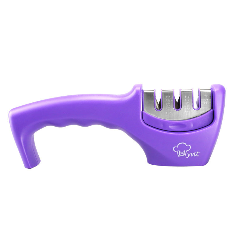 Diamond Tungsten Pull-Through Knife Sharpener — Stainless Steel Kitchen Tool