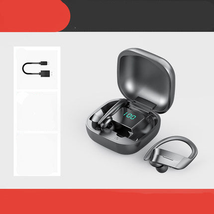 Casque Bluetooth supra-auriculaire avec NFC et affichage numérique — Stéréo sans fil V5.0