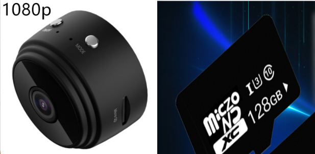 A9 Mini WiFi Security Camera 1080P — Night Vision 70min Battery TF Card