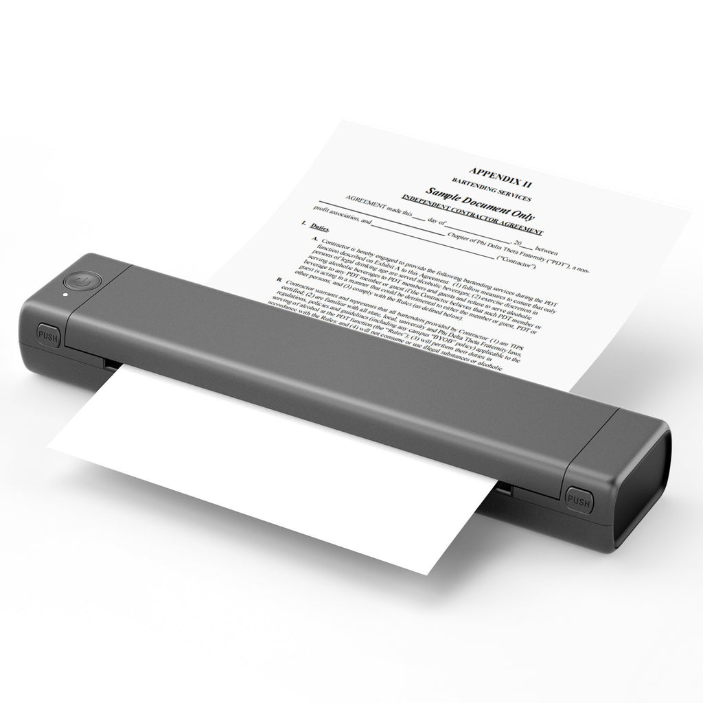 Imprimante thermique portable Bluetooth Phomemo M08F A4 — Imprimante de bureau mobile sans fil