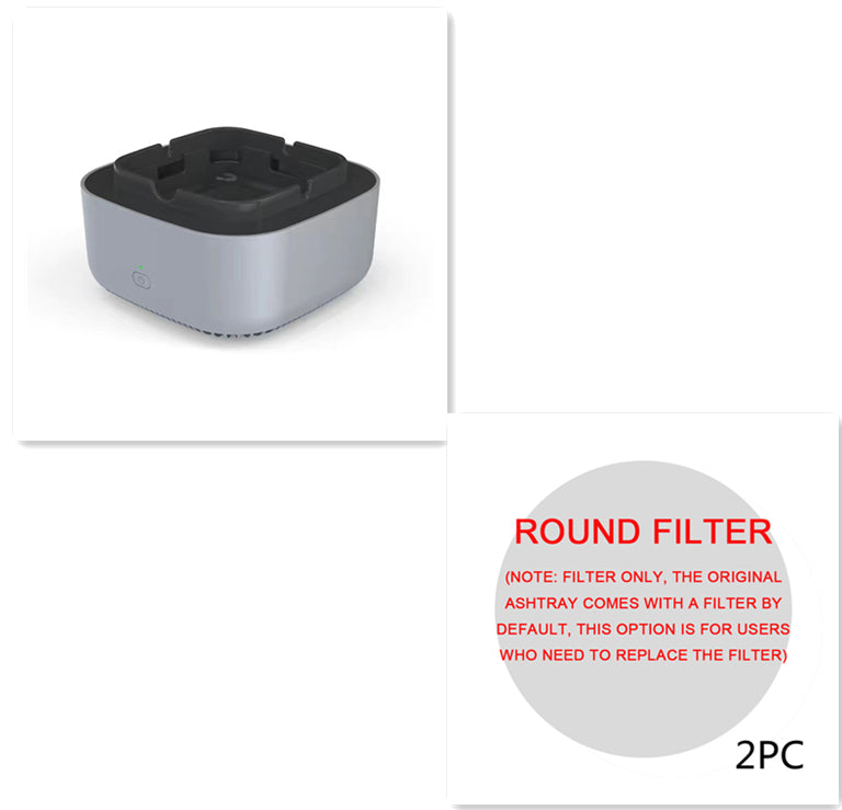 Smoke-Filtering Ashtray Air Purifier — Negative Ion Odour Removal with Aromatherapy