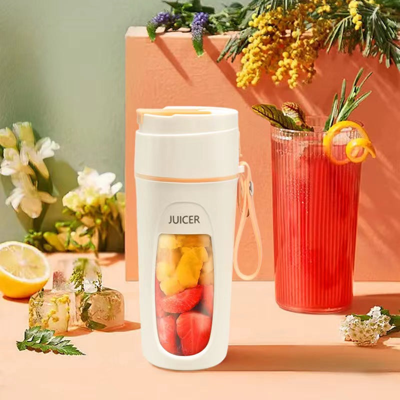 Portable USB Blender 600ml — Borosilicate Glass Juicer Cup 3 Colours