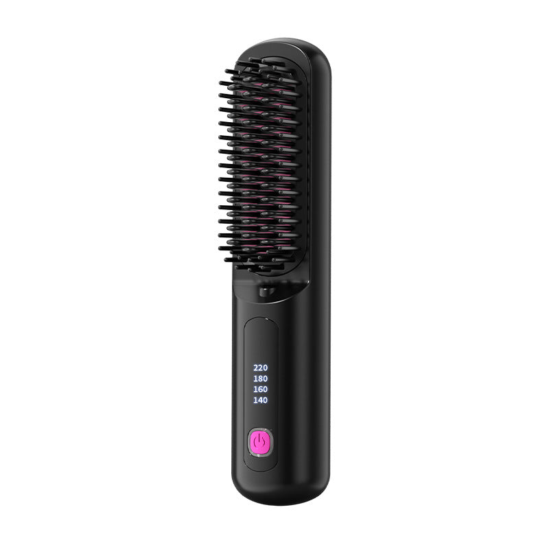 Cordless Ionic Hair Straightener Comb — Lightweight Wireless Styling Tool