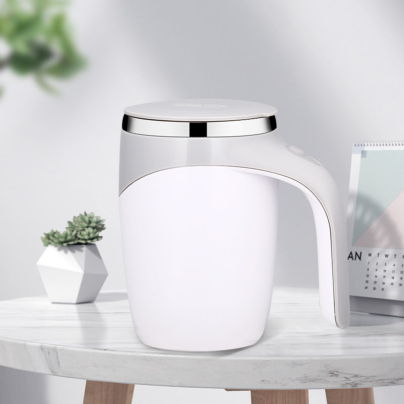 Self-Stirring Magnetic Travel Mug — 304 Stainless Steel USB Rechargeable Cup