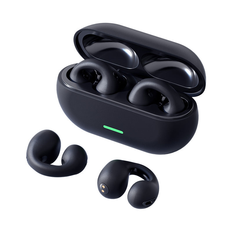 DX09 Clip-On Open-Ear Headphones — Waterproof Sports Earphones Breathing Light