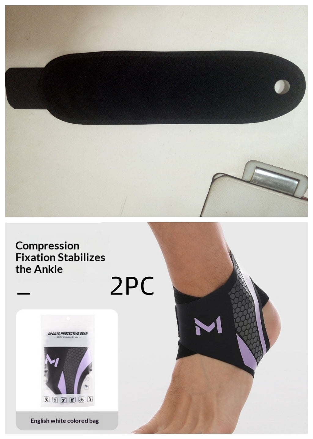 Compression Ankle Support Sleeve — Unisex Ankle Brace for Sports & Daily Wear