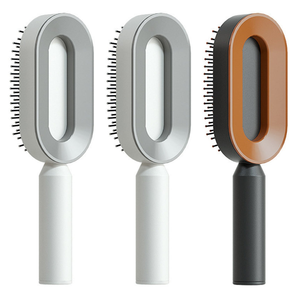 Self-Cleaning Hairbrush with 3D Air Cushion — Detangling Scalp Massage Brush