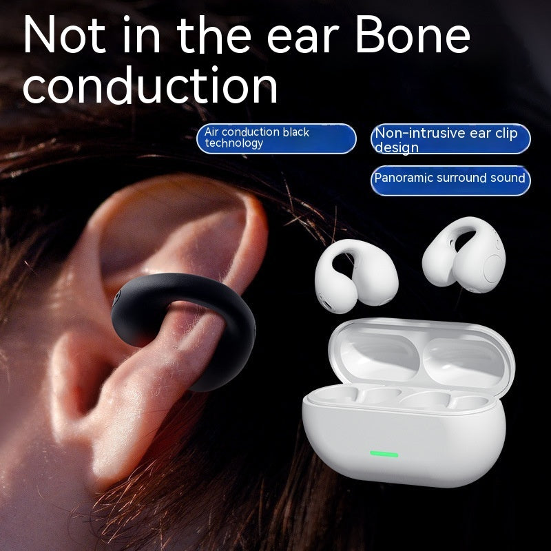 DX09 Clip-On Open-Ear Headphones — Waterproof Sports Earphones Breathing Light