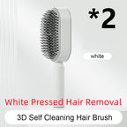 Self-Cleaning Hairbrush with 3D Air Cushion — Detangling Scalp Massage Brush