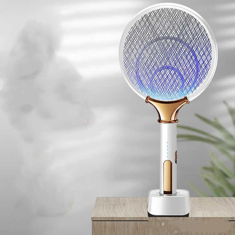 2-in-1 Electric Mosquito Swatter & LED Trap — 1200mAh Rechargeable Bug Zapper