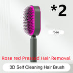 Self-Cleaning Hairbrush with 3D Air Cushion — Detangling Scalp Massage Brush