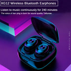 XG-12 TWS Wireless Earbuds — Bluetooth 5.0 with 350mAh Charging Case