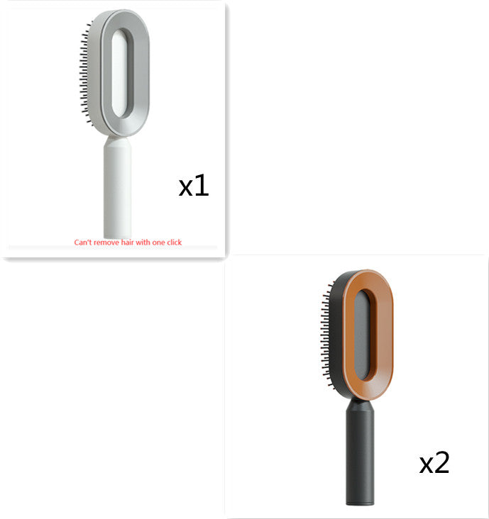 Self-Cleaning Hairbrush with 3D Air Cushion — Detangling Scalp Massage Brush