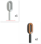 Self-Cleaning Hairbrush with 3D Air Cushion — Detangling Scalp Massage Brush