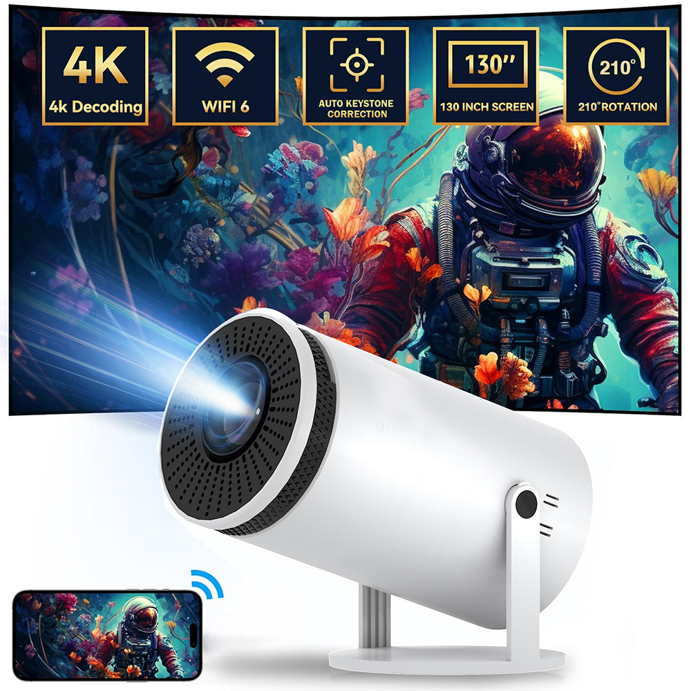 Y5S Mini Bluetooth Projector — HD Portable Home Theatre with Auto Keystone