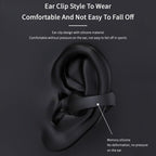 Ear Clip Open-Ear Bluetooth 5.2 Headphones — 36Hr HIFI Dual Drive 350mAh Case