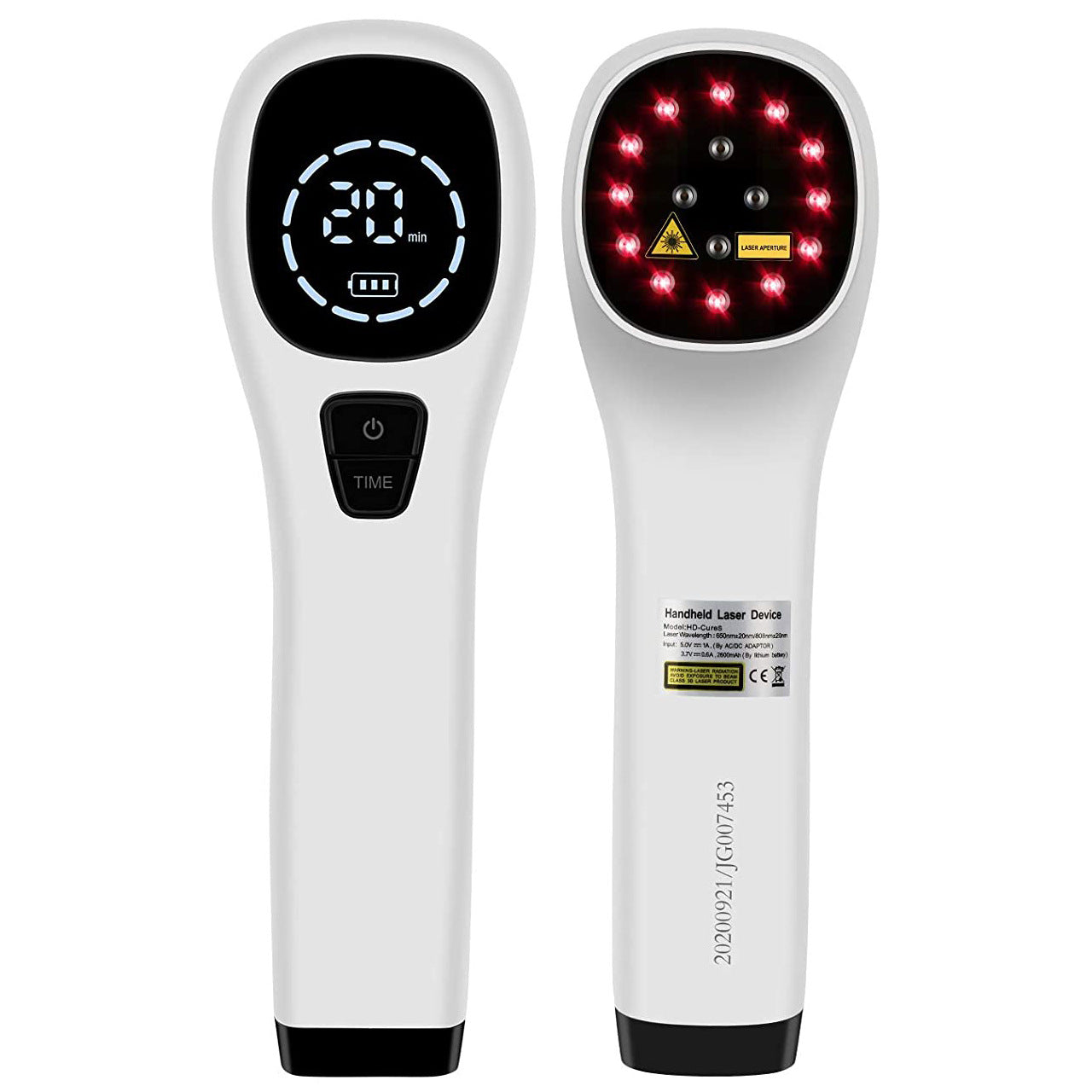 Handheld Red Light Therapy Device — Infrared Pain Relief 4×808nm & 12×650nm