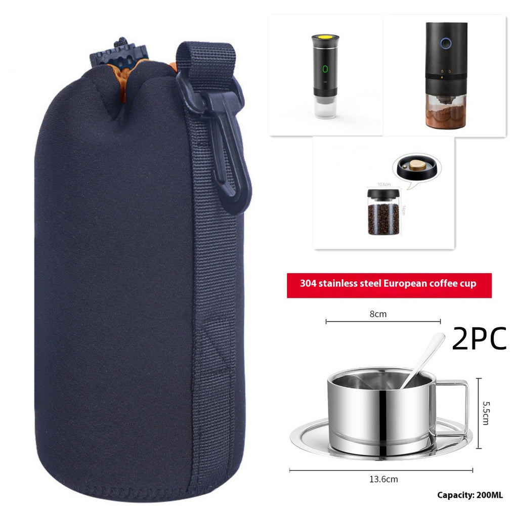 3-in-1 Portable Espresso Machine — USB-C Rechargeable 60ml for Capsules & Ground Coffee