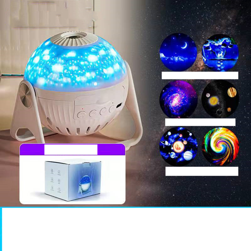 Galaxy Star Projector Night Light — Bedroom Projector with Colour Discs & Bluetooth