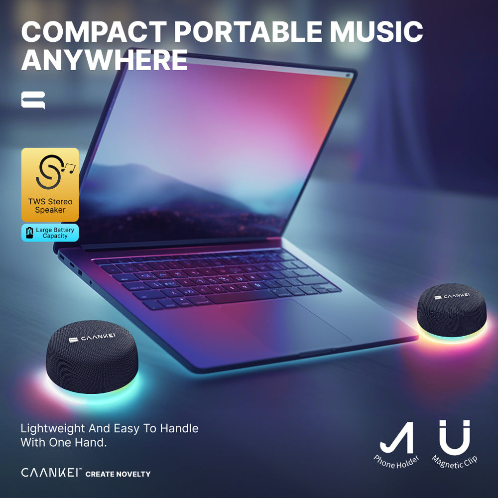 Portable Bluetooth Speaker 2.1 Stereo with Subwoofer Bass — High Volume